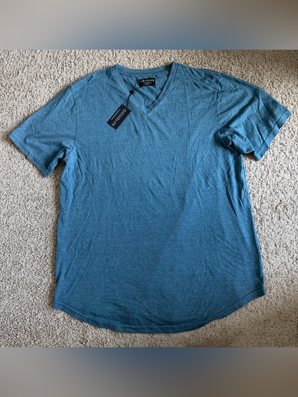 Goodlife V Neck Short Sleeve Heather Tee T Shirt